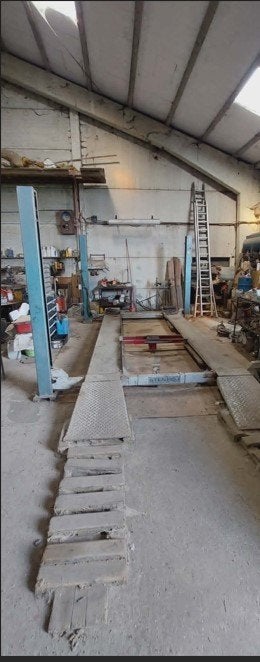 4 palen autobrug 3 T Stenhoj DS 4, Ophalen