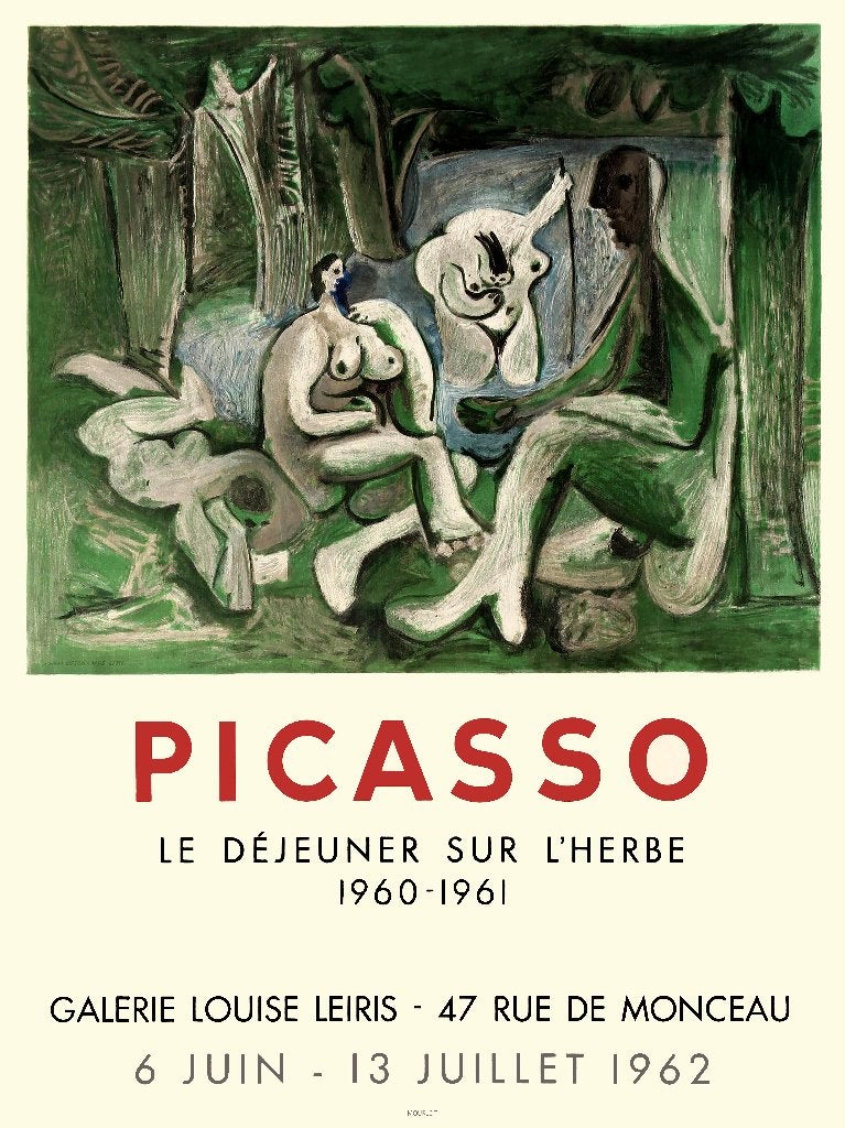 Affiche Picasso, Antiek en Kunst, Kunst | Litho's en Zeefdrukken, Ophalen of Verzenden