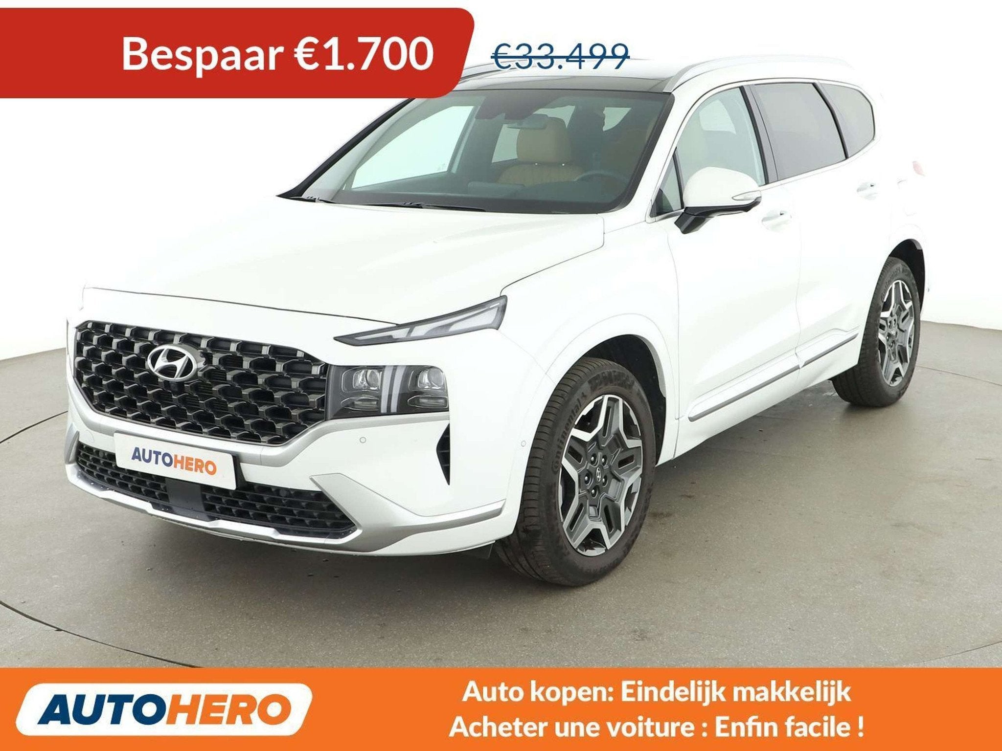 Hyundai Santa Fe 1.6 T-GDI Hybrid Prime 4WD (bj 2021), Auto's, Automaat, Santa Fe, Gebruikt, 169 kW