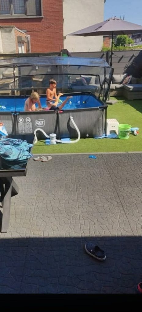 Rubberen tegels, Tuin en Terras, Tegels en Klinkers, Gebruikt, Terrastegels, Rubber, 10 m² of meer, Ophalen