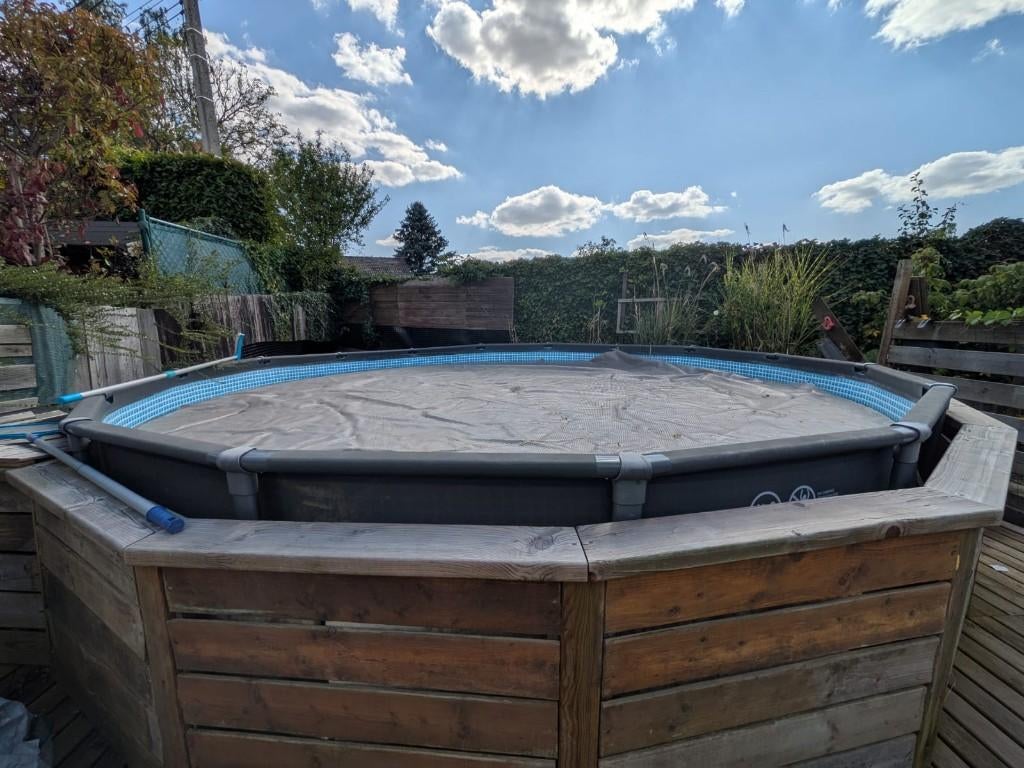 Piscine Intex Ultra XTR Frame 4,88m x 1,22m, Tuin en Terras, Zwembaden, Gebruikt, Opzetzwembad, 120 cm of meer, 400 cm of meer