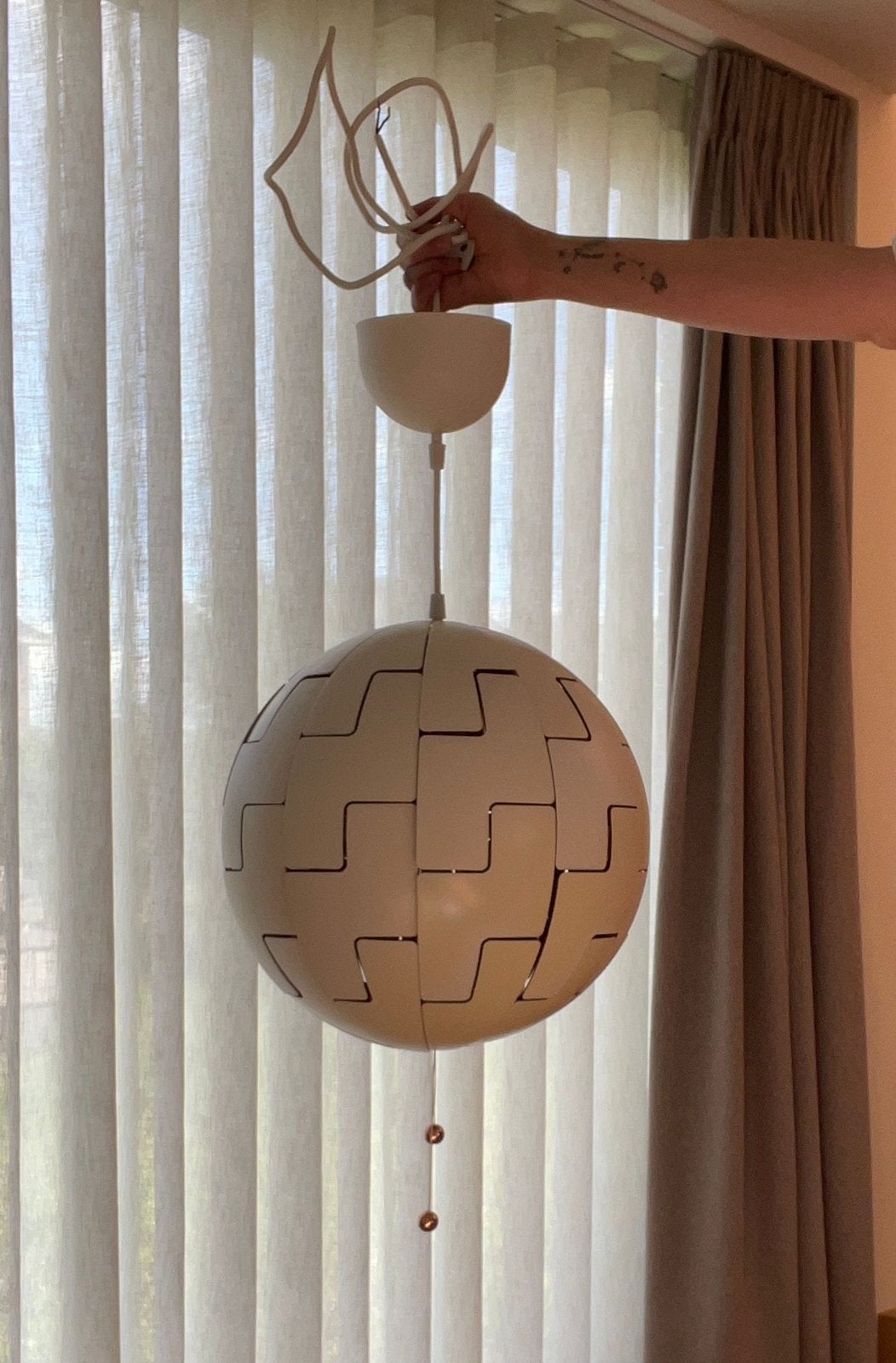 Ikea PS 2014 ‘Death Star’-lamp, Ophalen, Zo goed als nieuw, Kunststof
