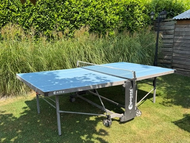 ping pong tafel, Sport en Fitness, Tafeltennis, Ophalen, Gebruikt, Tafel Outdoor, Inklapbaar