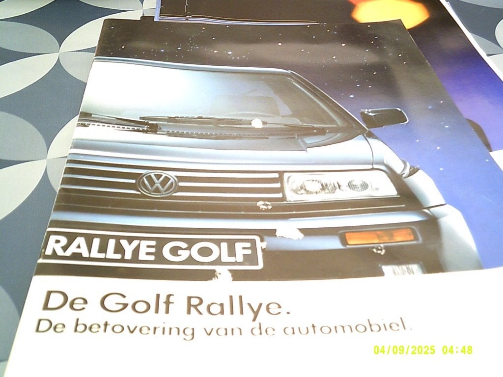 De Golf 2 Ralley Folder. nieuwstaat, Neuf, Volkswagen AG, Enlèvement ou Envoi, Volkswagen