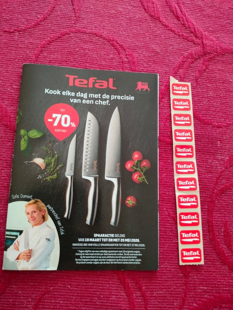 30 zegels stickers sparen actie TEFAL spaaractie Delhaize, Verzamelen, Ophalen of Verzenden