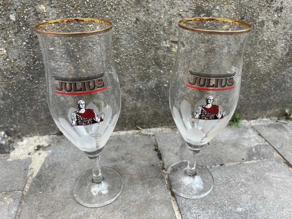 8 verres de Julius 33cl, Enlèvement ou Envoi