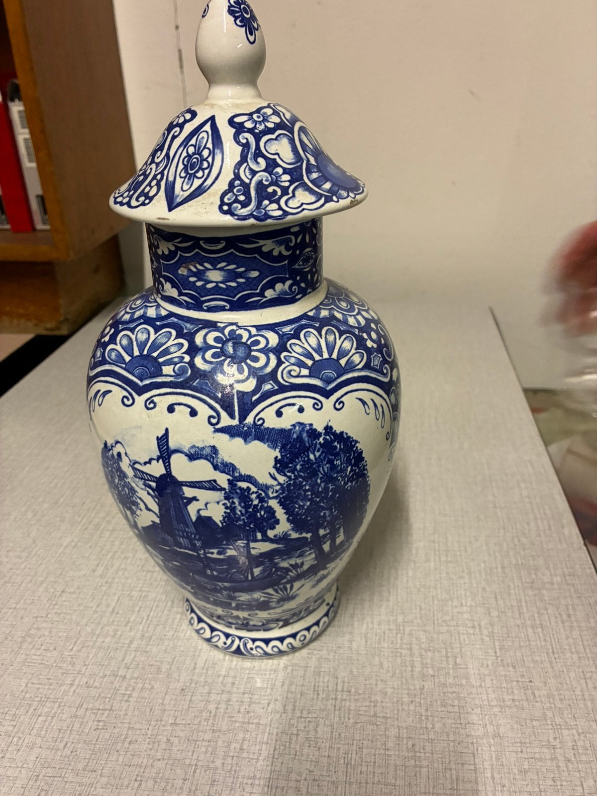 Vaas T. Delft blu, Ophalen of Verzenden