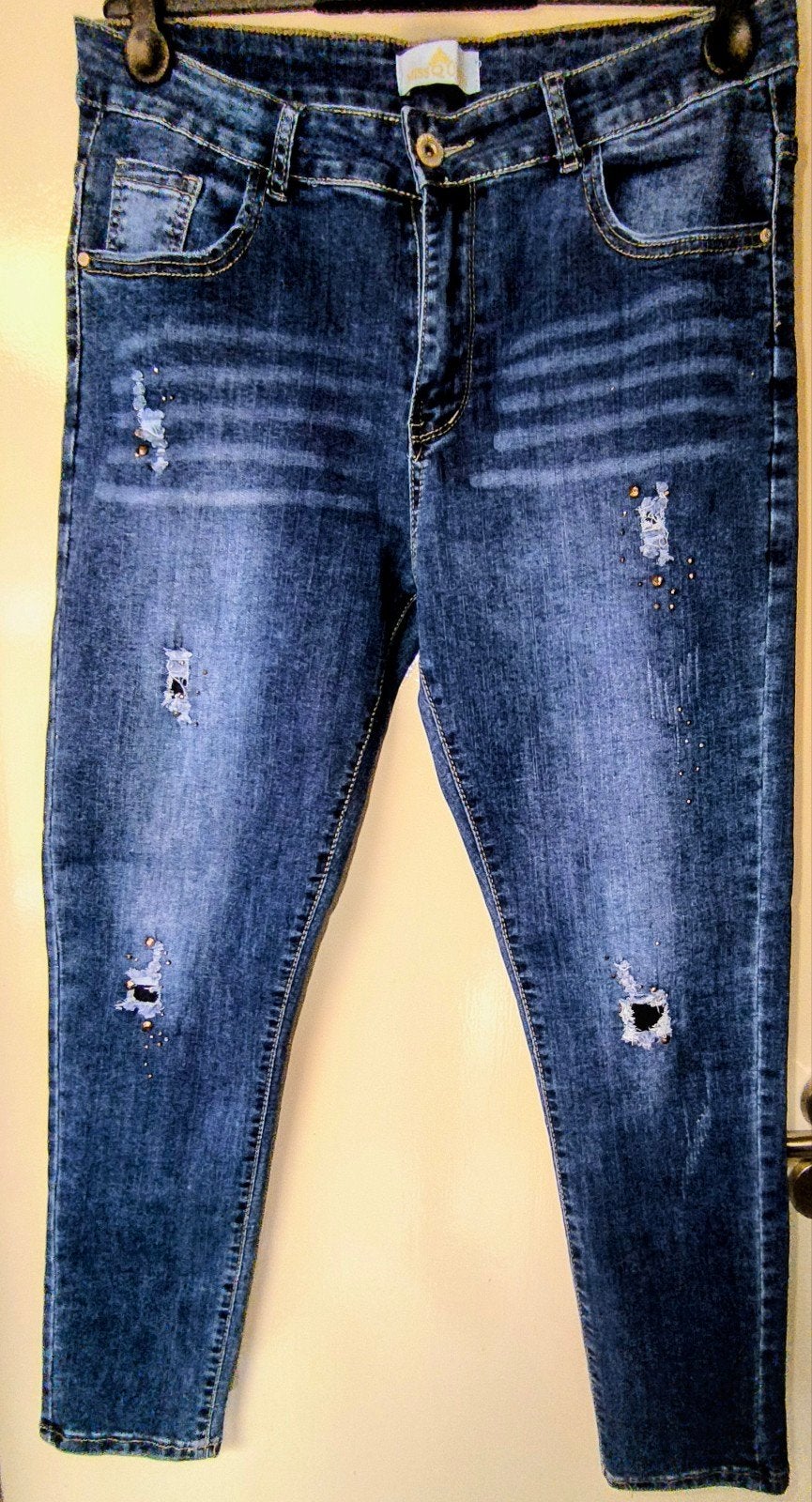 Skinny jeans., Kleding | Dames, Spijkerbroeken en Jeans, Miss Queen, Blauw, Nieuw, Ophalen of Verzenden