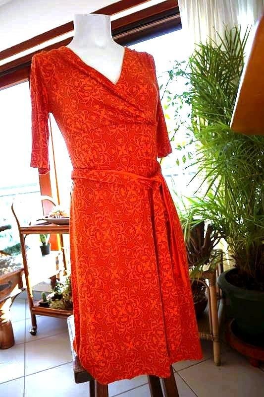 leuk actief meegaand oranje retro jurk, Kleding | Dames, Jurken, Gedragen, Maat 38/40 (M), Oranje, Onder de knie, Ophalen of Verzenden
