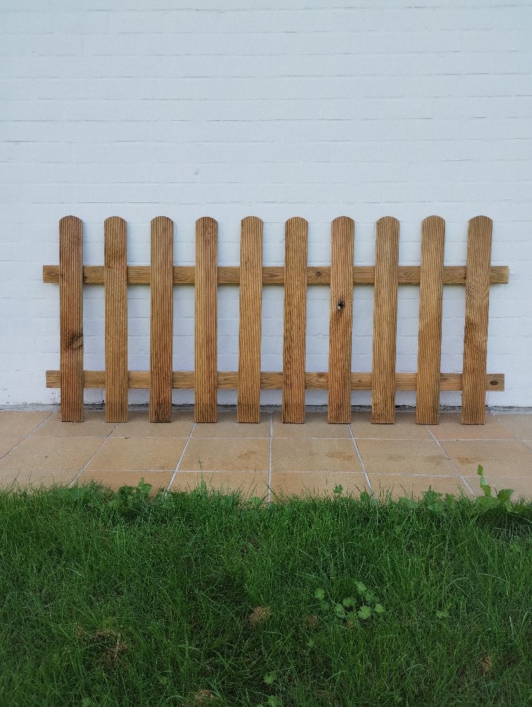 Houten tuinafsluiting, Enlèvement, Comme neuf, Bois