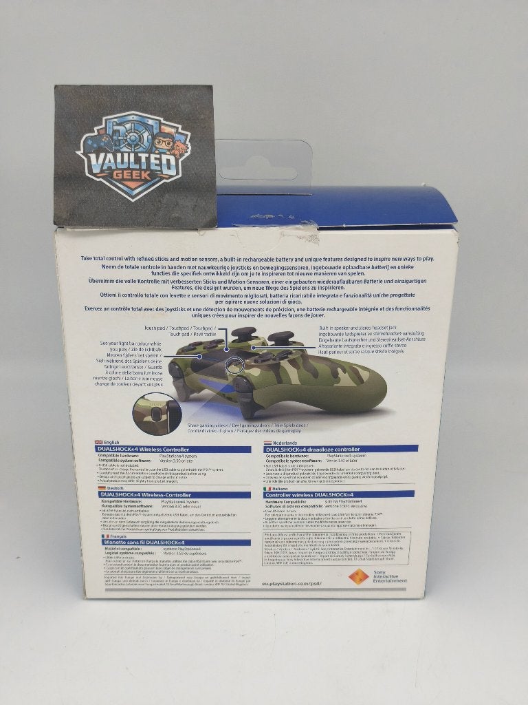 Sony PS4 DualShock 4 Controller Green Camouflage Boxed, Gebruikt, Ophalen of Verzenden, Controller, PlayStation 4
