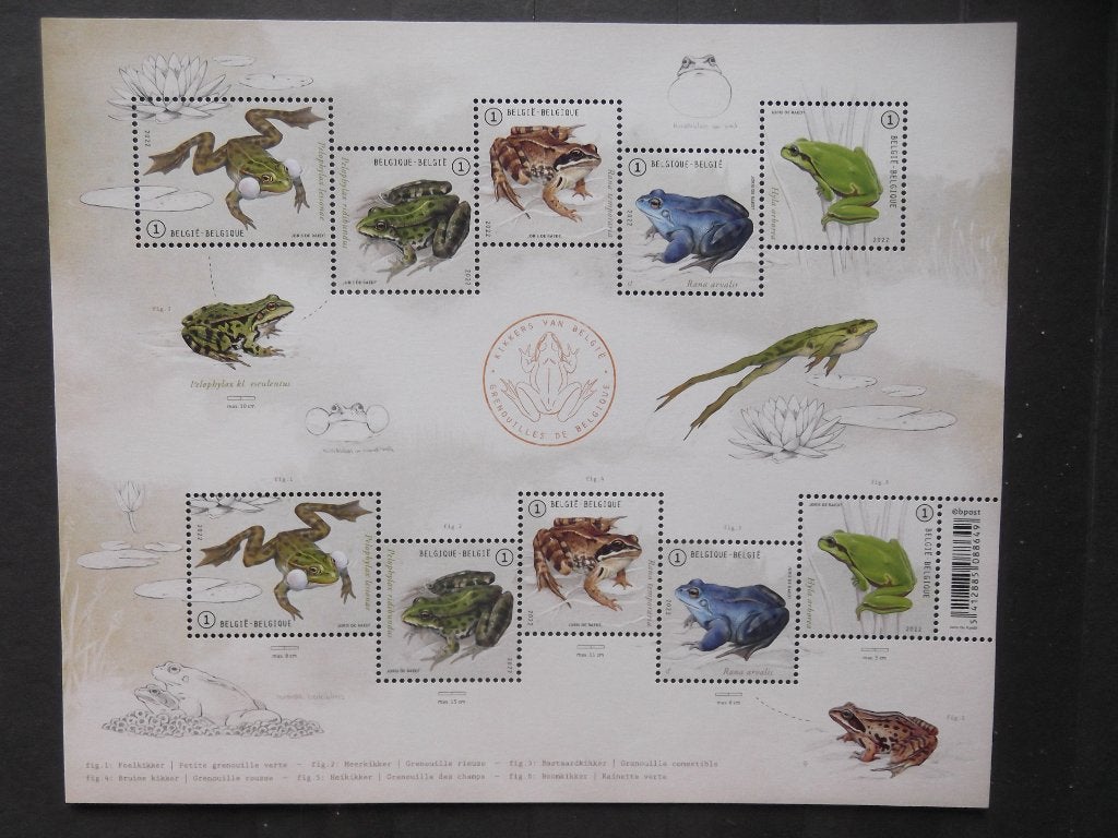 5110-5114 Kikkers - Grenouilles MNH, Ophalen of Verzenden, Postfris, Frankeerzegel