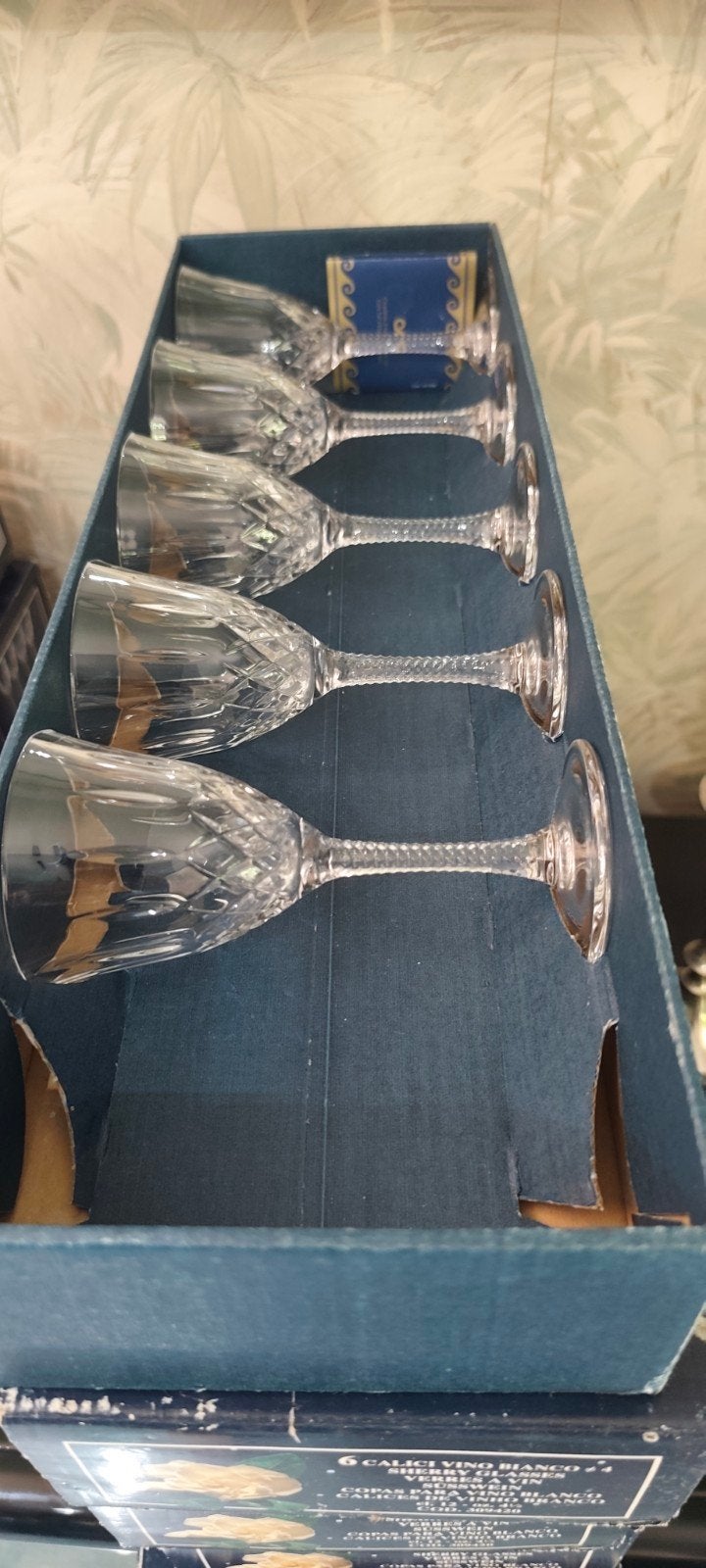 Lot de verres en cristal, Enlèvement