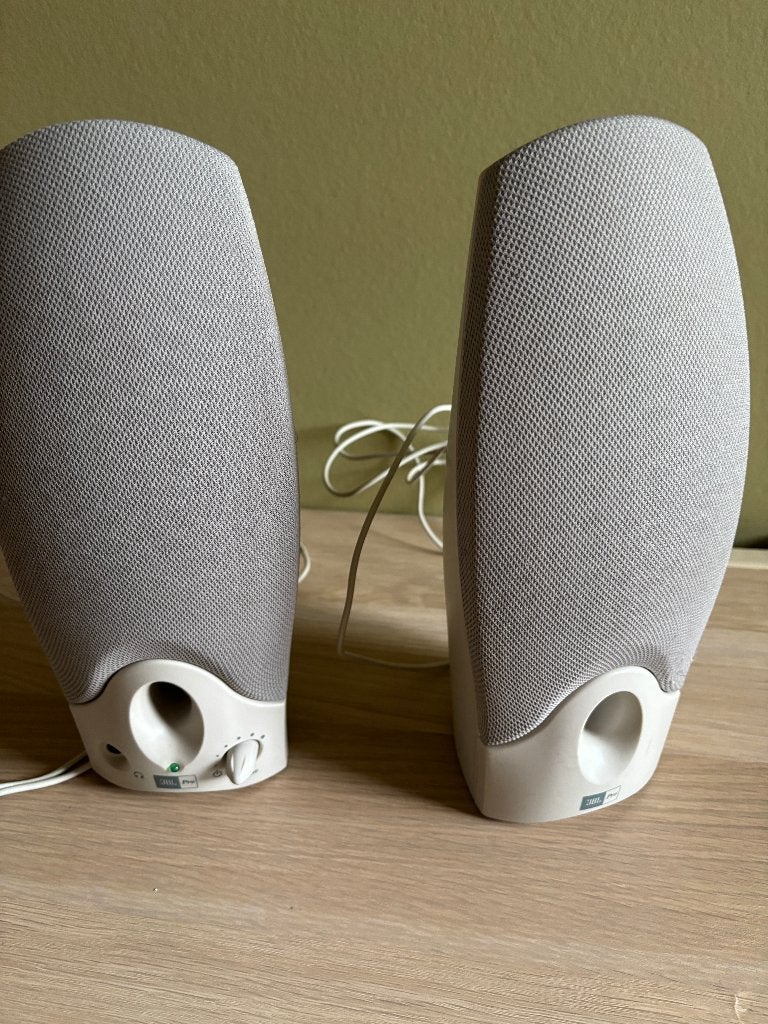 2 boxen voor computer, retro PC, Audio, Tv en Foto, Luidsprekerboxen, Ophalen, Gebruikt, JBL