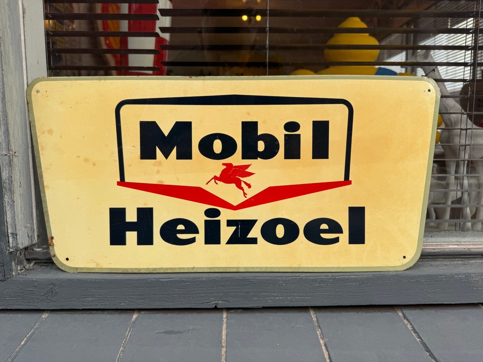 Mobil Pegasus oud Reclamebord, Reclamebord, Gebruikt, ., Ophalen of Verzenden