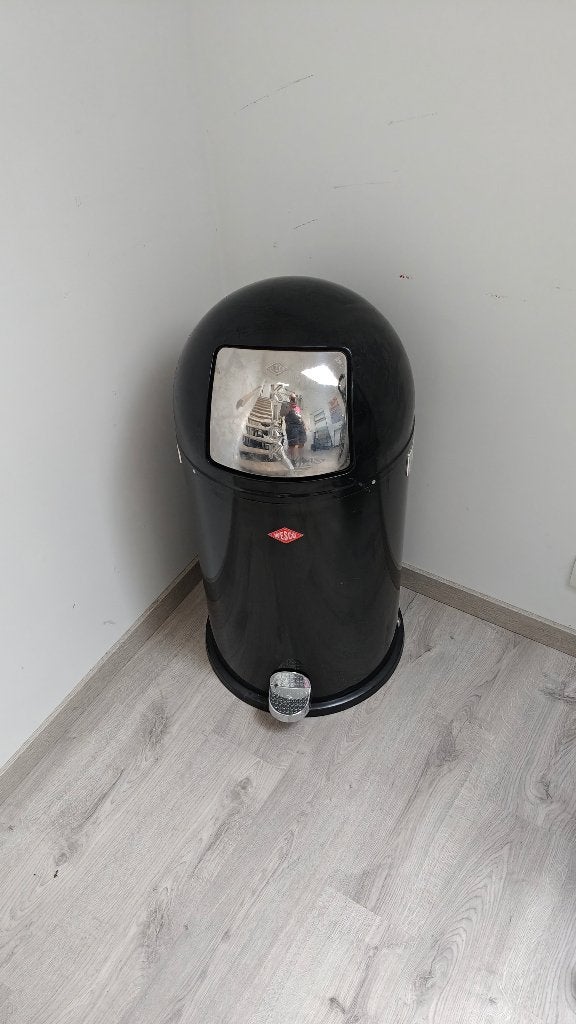 Wesco Kickboy zwart 40 liter vuilnisbak, À pédale, 40 litres ou plus, Enlèvement, Utilisé