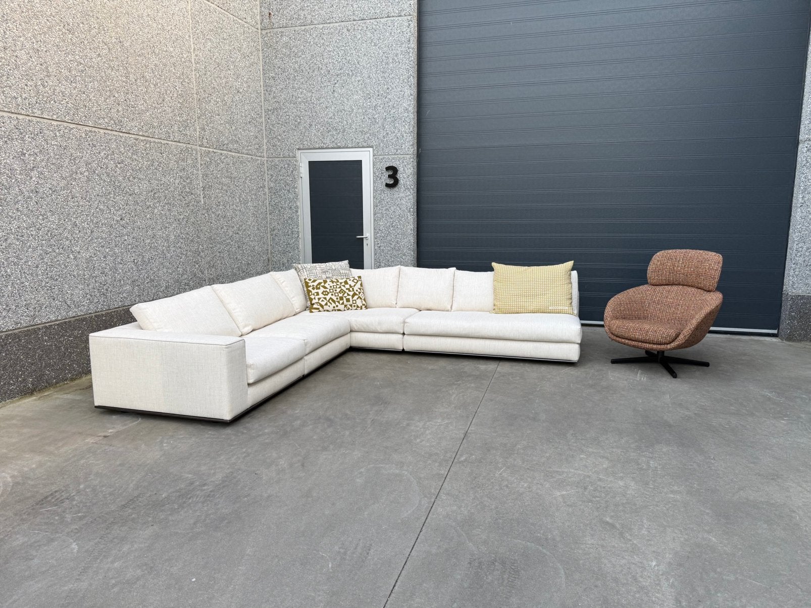 Minotti Hamilton hoekbank, 100 tot 125 cm, Vitra togo ligne sede artifort jori cassina italia fritz knoll, Hoekbank, 300 cm of meer