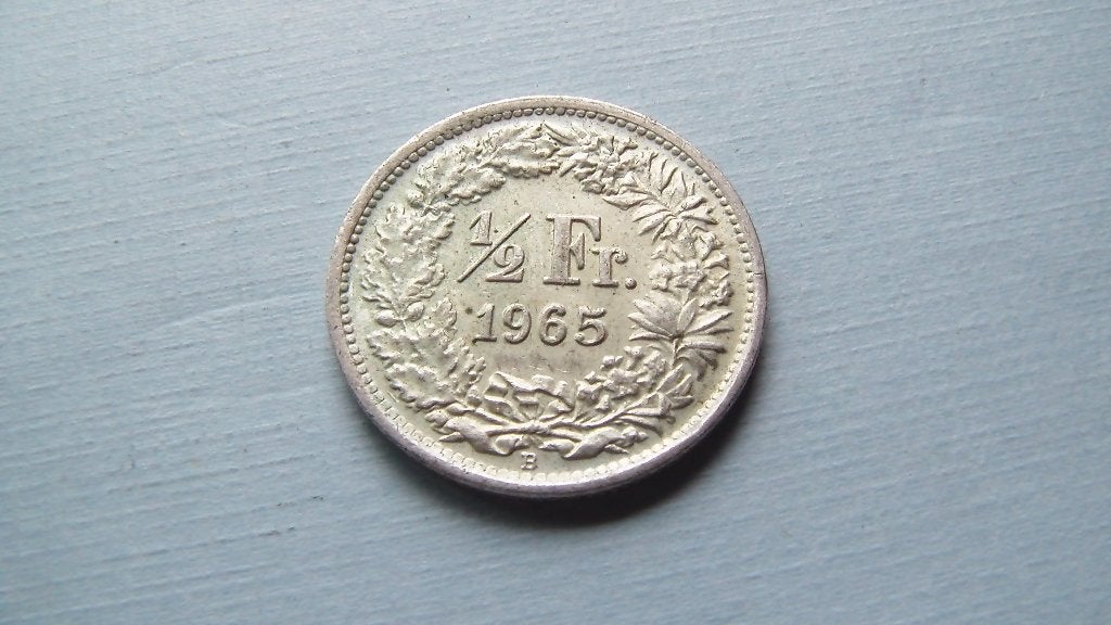 suisse 1/2 franc 1965 B, Enlèvement