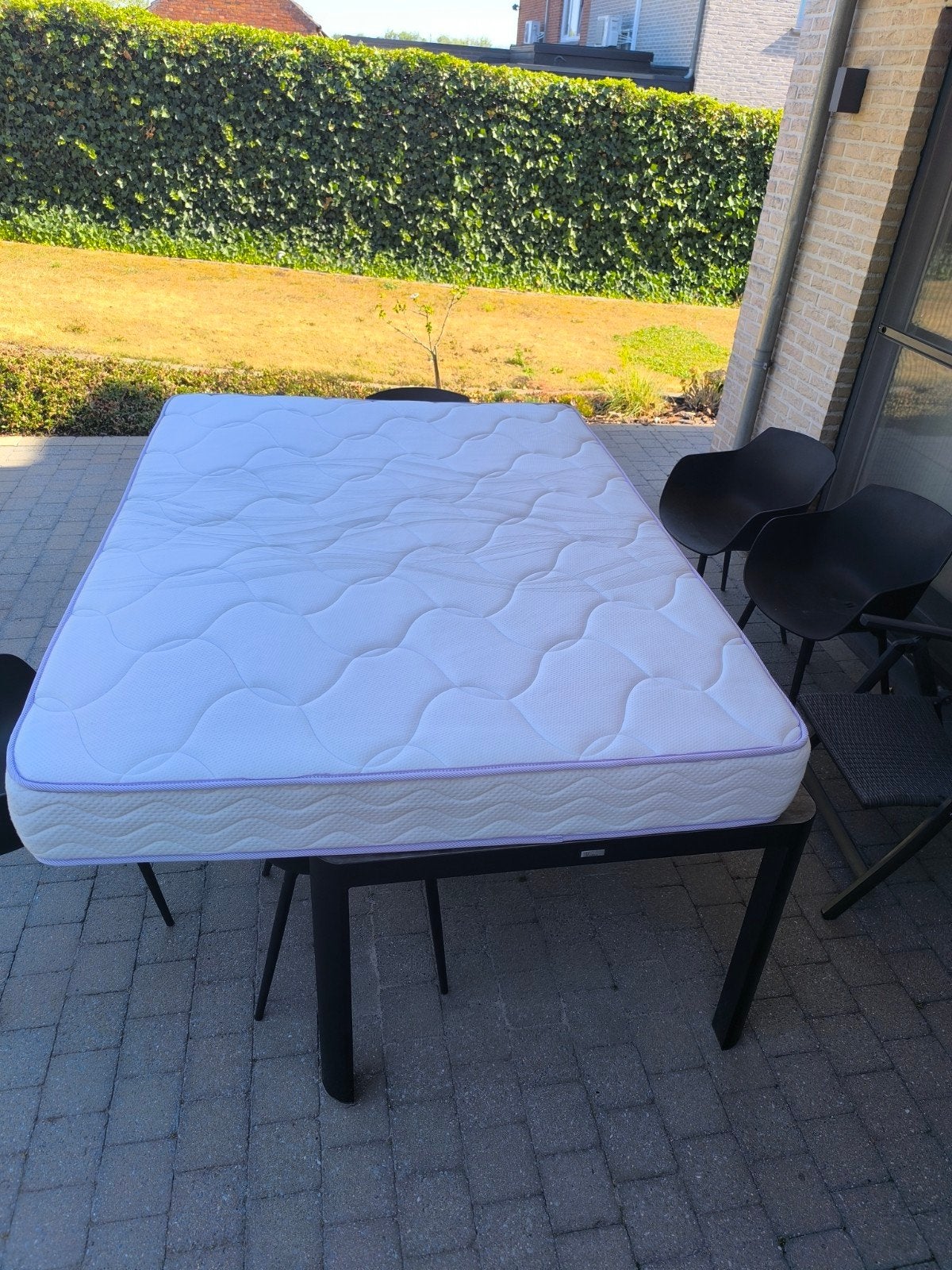 matras in goede staat en lattenbodem ook, Ophalen, Zo goed als nieuw, Twijfelaar, Matras