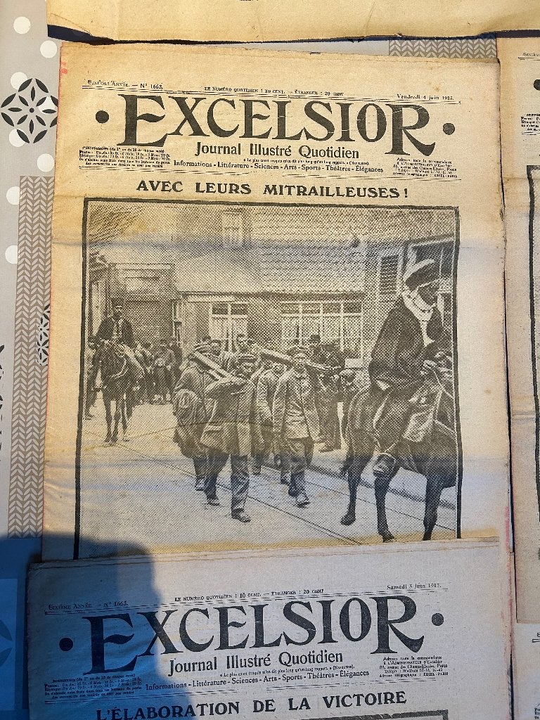 Journaux de guerre 14.18 datée, Collections, Enlèvement ou Envoi, Autres, Livre ou Revue