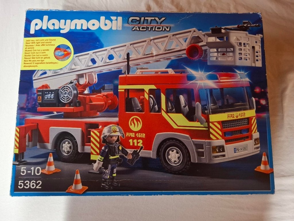 Brandweer ladderwagen 5362, Neuf, Véhicule, City action, Kit complet
