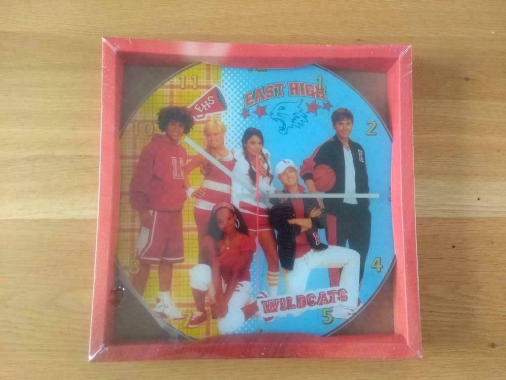 Wandklok glas High school musical DISNEY (nieuw), Kinderen en Baby's, Ophalen of Verzenden, Gebruikt, Jongen of Meisje
