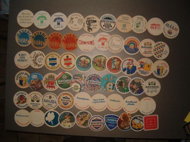 *Collection de 60 sous-verres à bière Bavaria, Collections, Marques de bière, Enlèvement ou Envoi, Utilisé, Sous-bock, Bavaria