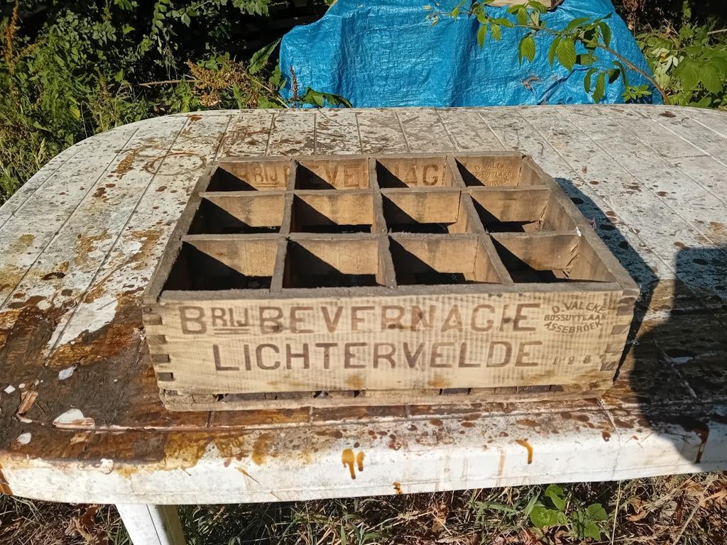Oude bierbak brouwerij Bevernagie Sint Jozef Lichtervelde, Verzamelen, Ophalen of Verzenden