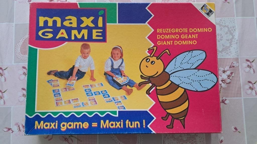 Blue Zebra Maxi dominospel inclusief bingo, Ophalen of Verzenden, Zo goed als nieuw