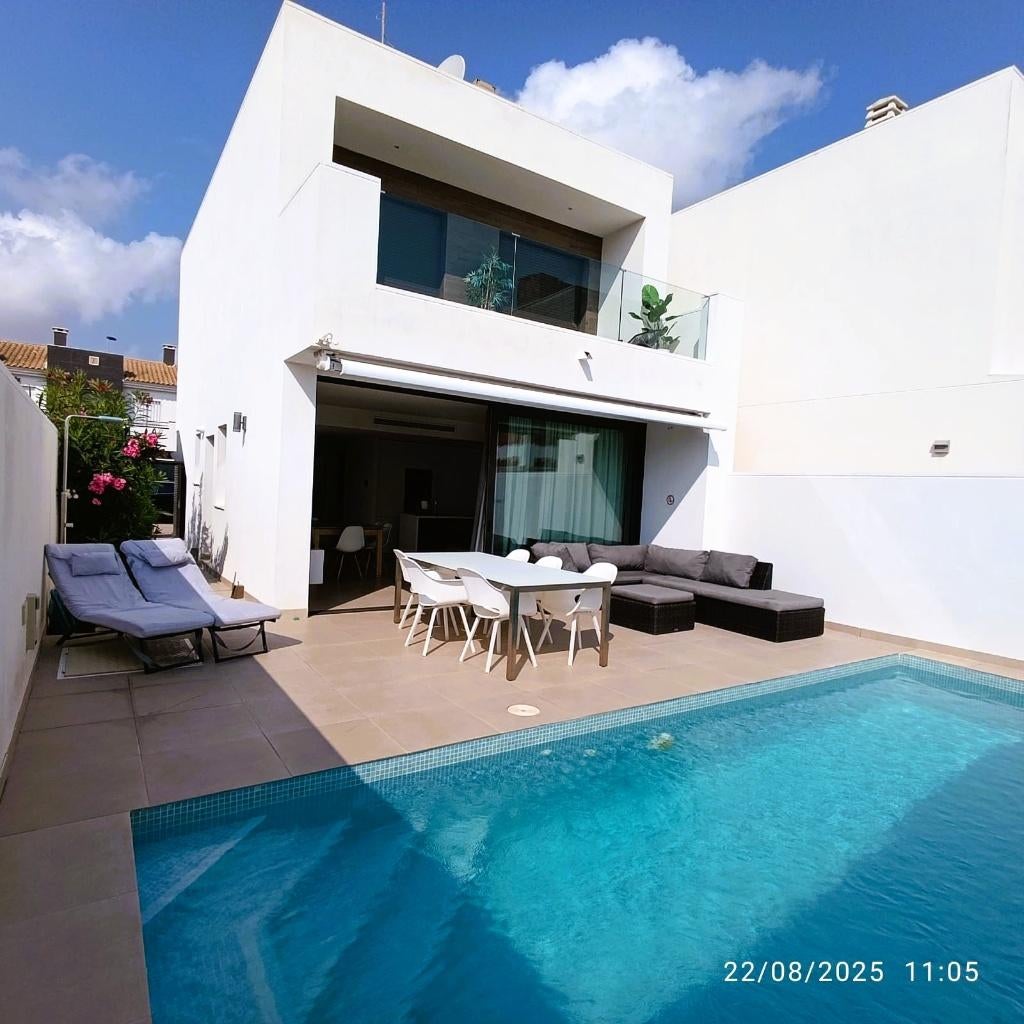 VRIJSTAAND HUIS MET ZUID-ORIÊNTATIE OP 1000M VAN HET STRAND, Immo, Dorp, Spanje, Woonhuis, Santiago de la Ribera, Murcia