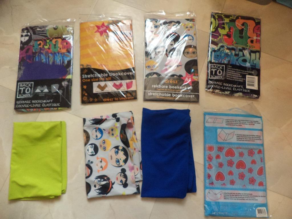 rekbare hoesjes voor rond boeken en schriften te doen, Diversen, Ophalen of Verzenden, Nieuw