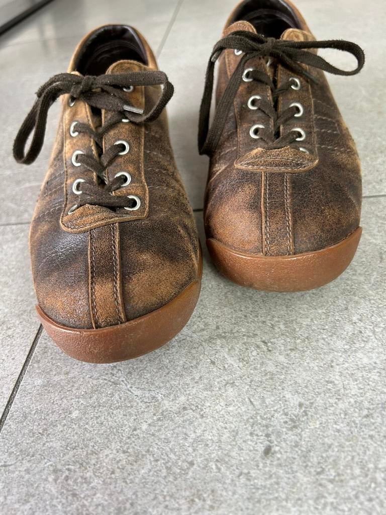 Leren sneakers HOGAN size 9 (43-44), Bruin, Hogan, Ophalen of Verzenden, Sneakers