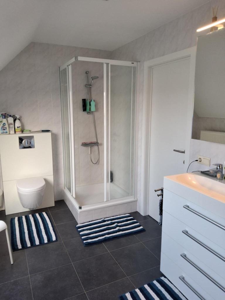 Douchewand Huppe, Ophalen, Zo goed als nieuw, Glas, Douche