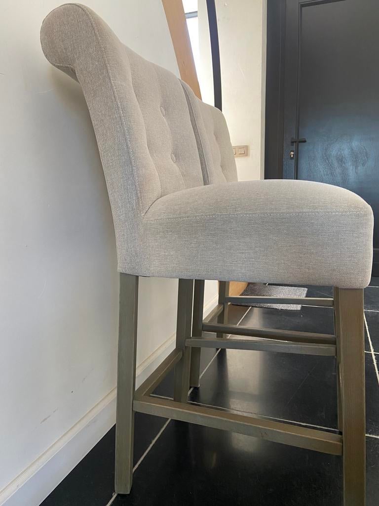 2 barstoelen landelijke stijl, 90 cm ou plus, Avec repose-pieds, 2 tabourets, Enlèvement