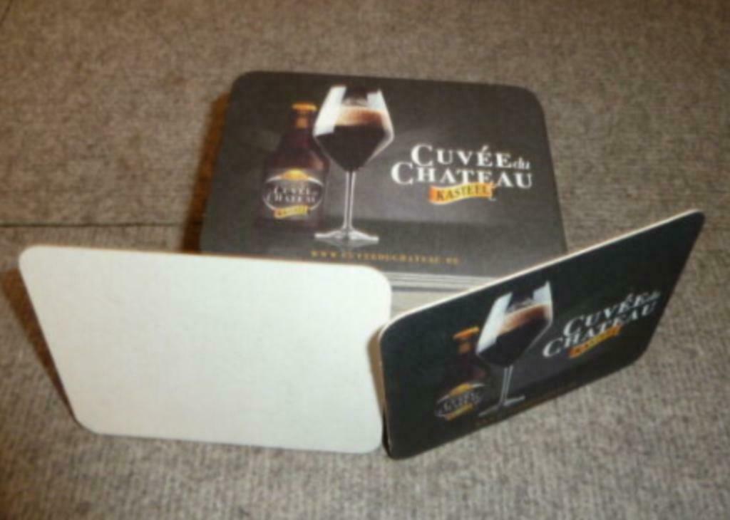 55 nieuwe bier viltjes CUVEE DU CHATEAU ~ KASTEEL BIER, Verzamelen, Biermerken, Ophalen of Verzenden, Nieuw, Viltje(s), Overige merken