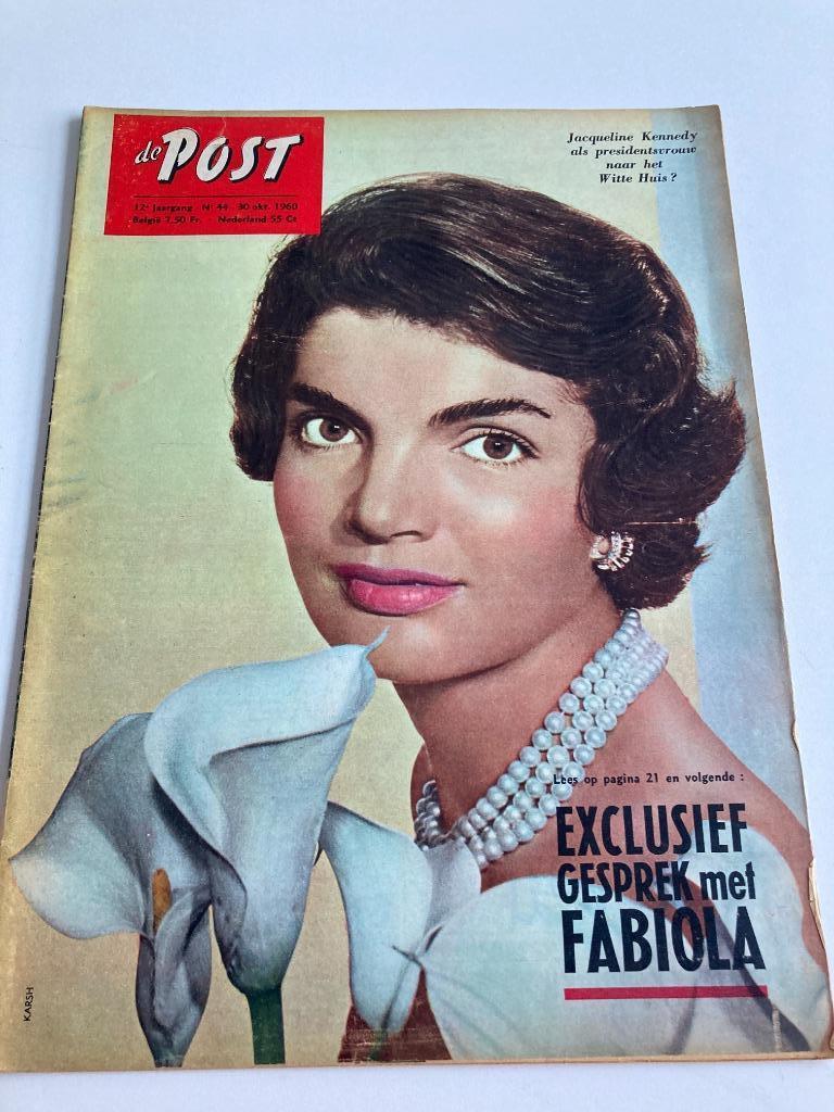 De Post nr 44 1960 : Jacky Kennedy, Reclame Belga, Planta,, Ophalen of Verzenden, 1940 tot 1960, Tijdschrift