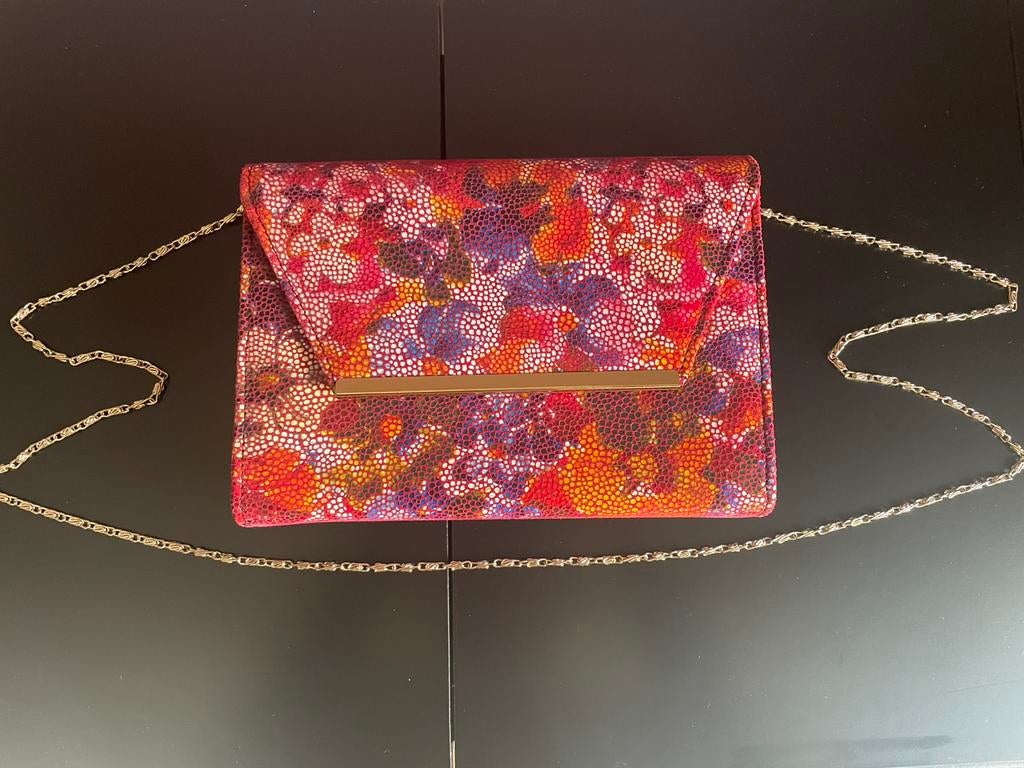 Clutch Lotus, Ophalen of Verzenden, Zo goed als nieuw, Rood, Avondtasje