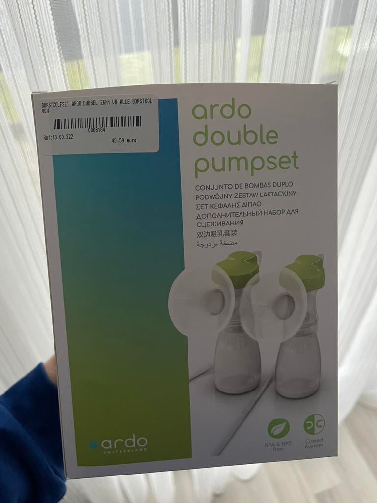 Ardo dubbele kolfset (voor de kolfapparaat van CM), Enlèvement, Comme neuf, Tire-lait