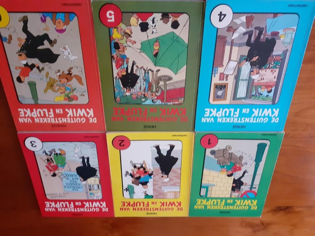 Kwik & Flupke volledig 1 t/m 6, Verzamelen, Ophalen of Verzenden, Gebruikt