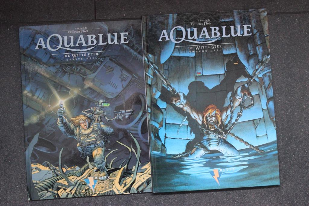 STRIPS SC/HC TWEELUIK DE WITTE STER AQUABLUE / NIEUW / EERST, Enlèvement ou Envoi