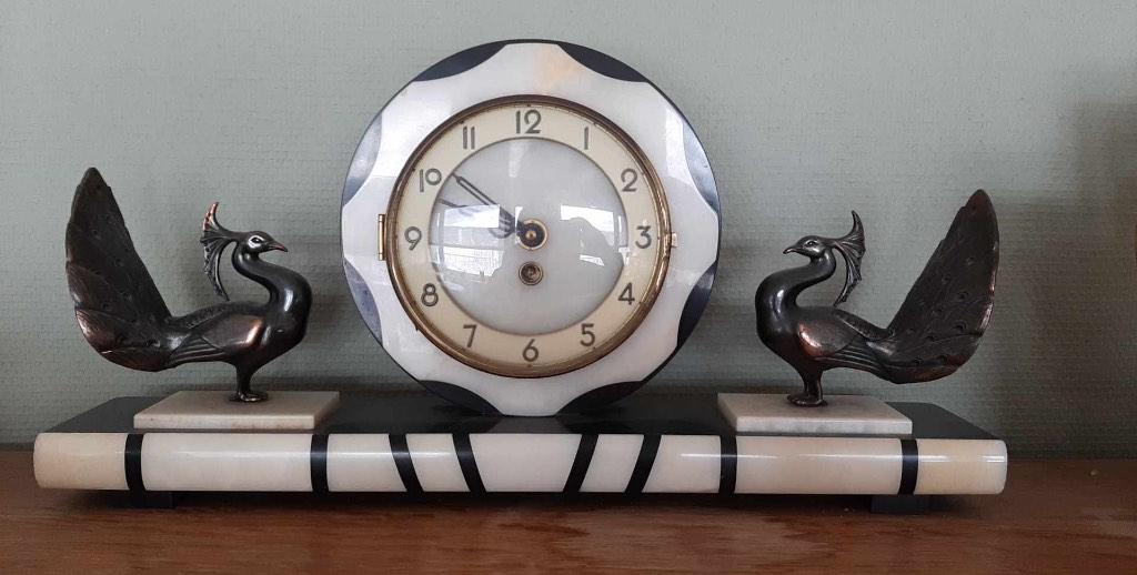 Horloge décorative en marbre, Enlèvement ou Envoi
