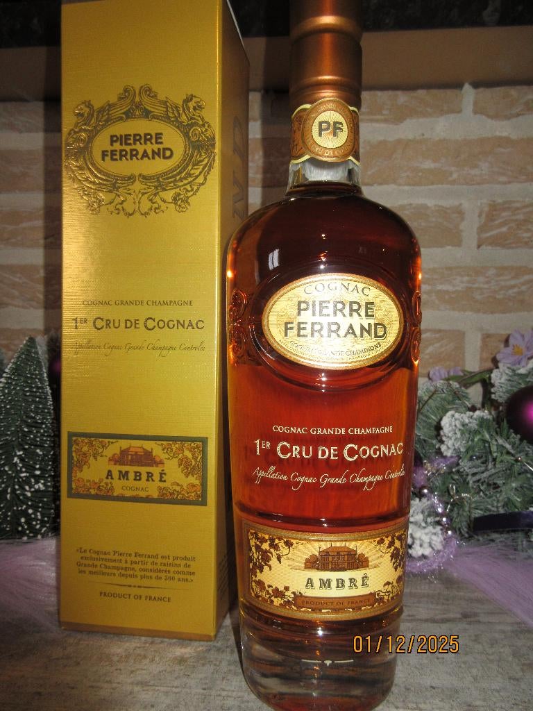 Pierre Ferrand Cognac Grande Champagne Ambré, Nieuw, Ophalen of Verzenden, Vol, Overige typen