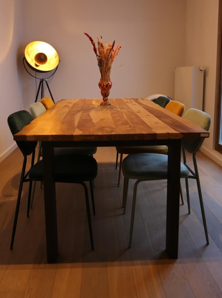 Houten eetkamertafel Xooon 6-8p, Maison & Meubles, Tables | Tables à manger, 150 à 200 cm, Cinq personnes ou plus, Comme neuf