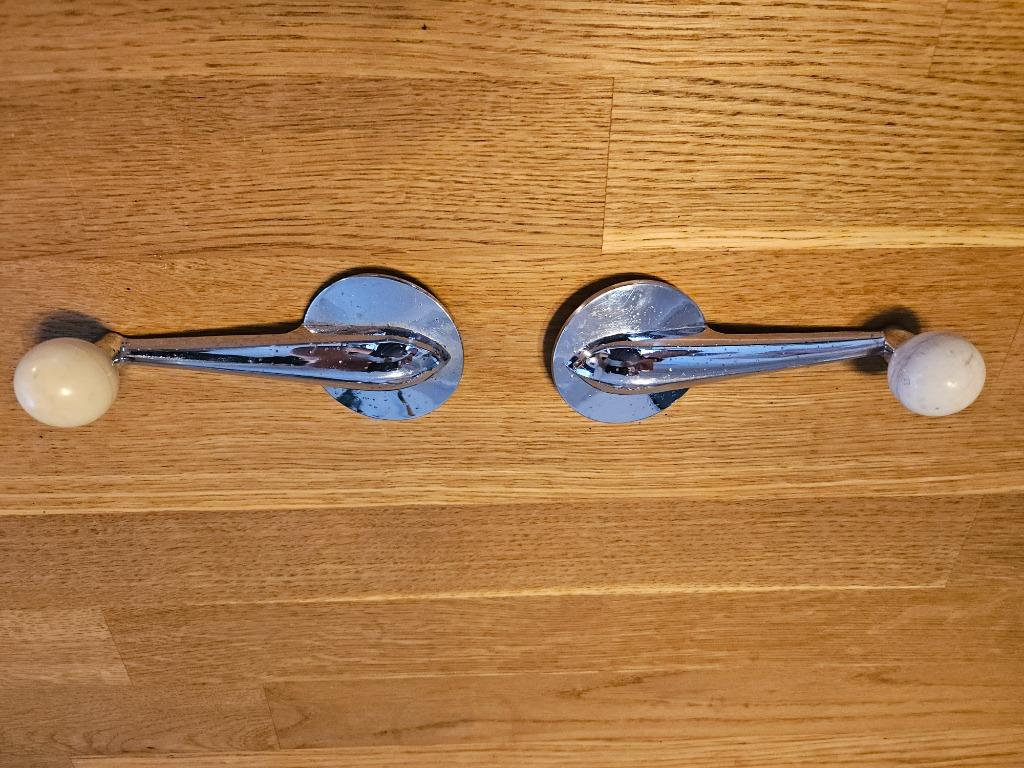 DKW, 2 poignées de fenêtre chromées (poignées), Particulier, Achat, Autres marques