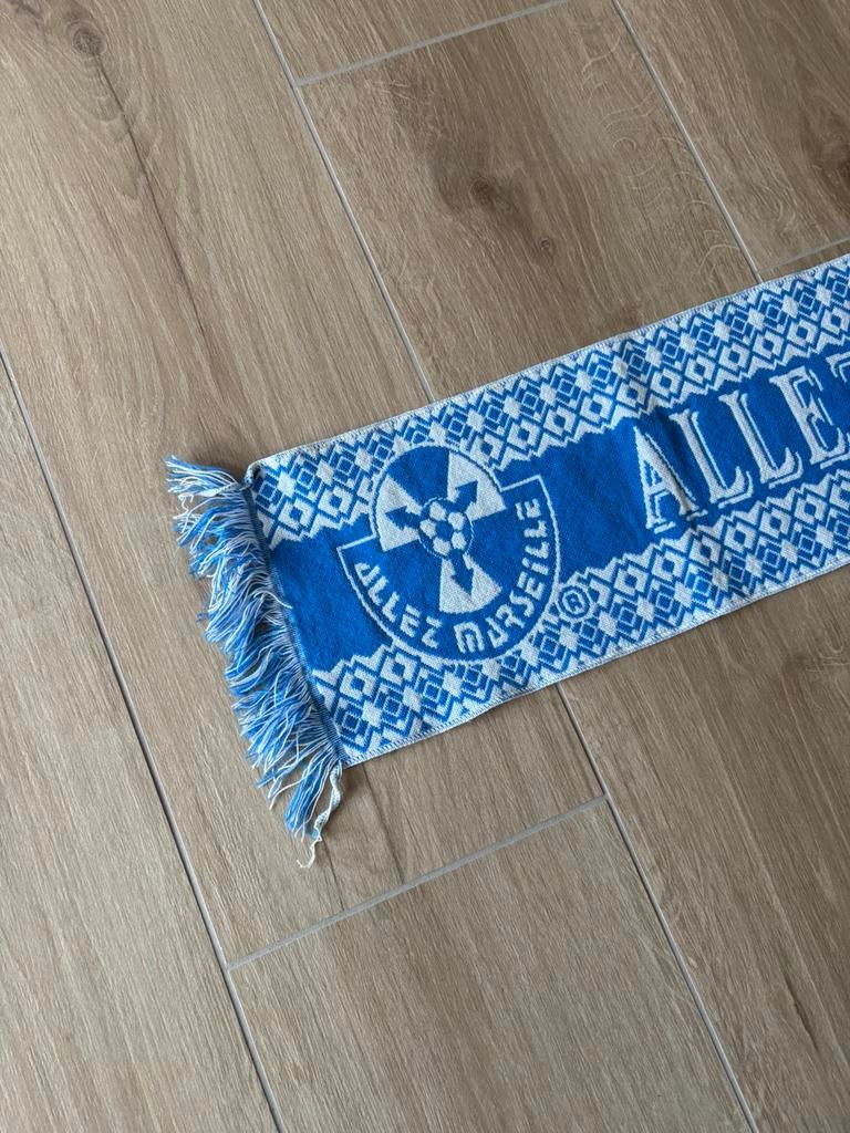 Retro Sjaal Olympique de Marseille - 125x21cm, Enlèvement, Comme neuf, Fanion ou Écharpe