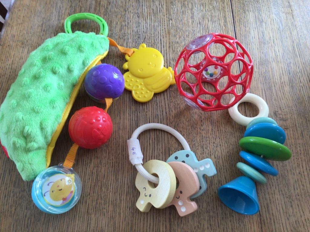 Baby speelgoed: Rammelaars, Ophalen, Zo goed als nieuw, Rammelaar