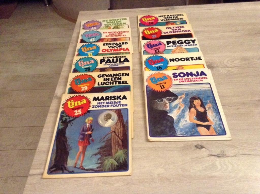 Tina verschillende strips (1979-1982), Boeken, Stripverhalen, Ophalen of Verzenden, Meerdere stripboeken, Onbekend, Gelezen