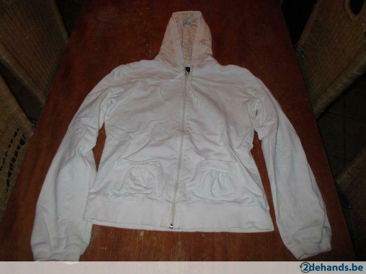 witte fleece van Groggy maat Large 9-12 jaar, Ophalen of Verzenden, Gebruikt, Trui of Vest