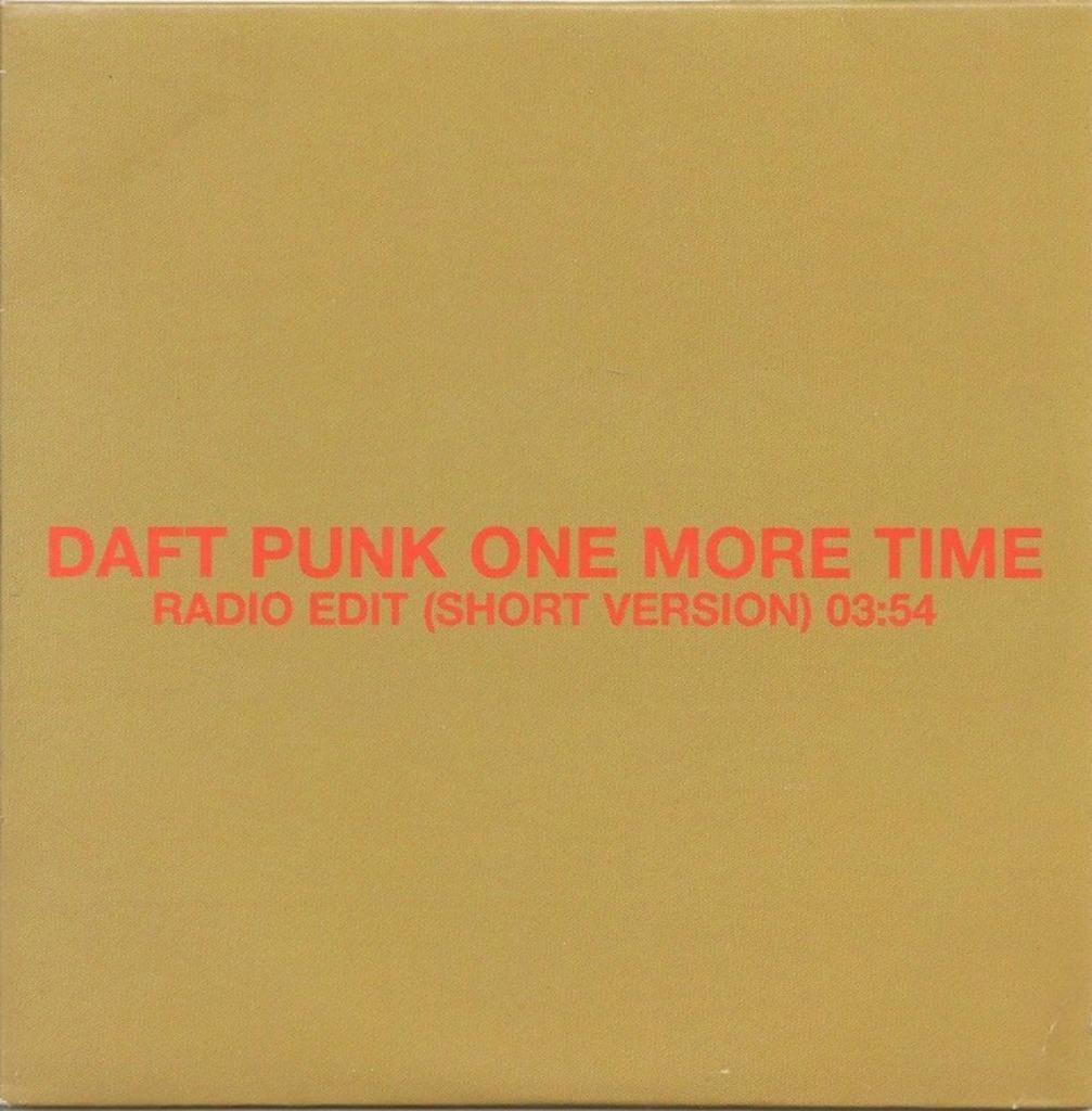 DAFT PUNK ONE MORE TIME Radio Edit (Short Vers.) PROMO CD, Cd's en Dvd's, 1 single, Verzenden, Zo goed als nieuw, Dance
