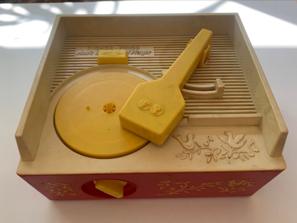 Fisher Price Music Box / Record Player vintage platenspeler, Kinderen en Baby's, Ophalen of Verzenden, Gebruikt, Speelset, Met geluid